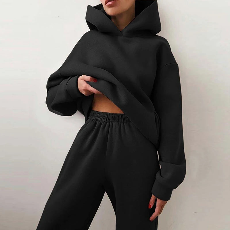Hooded Tracksuit 2 Pieces Set