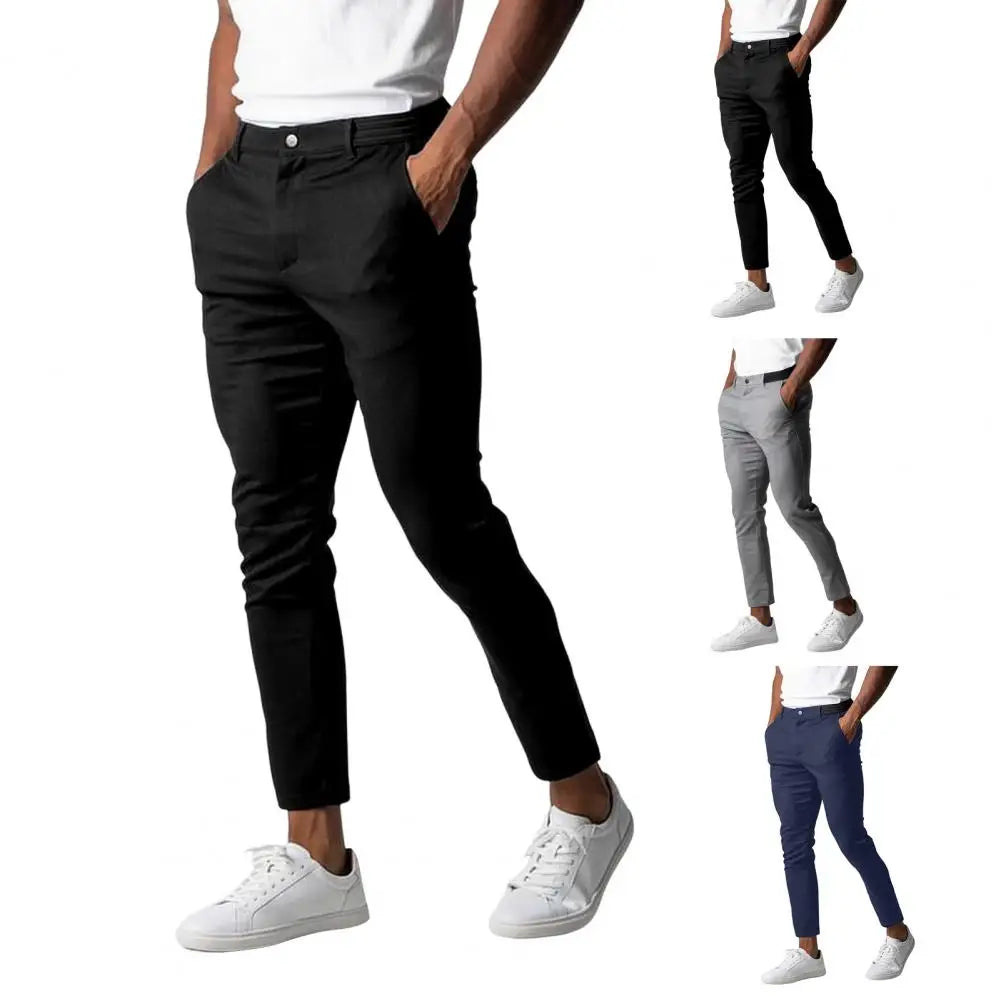 Men'S Slim Fit Trousers