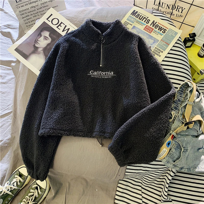 Warm Crop Hoodie